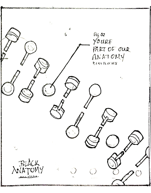 thumbnail sketch of DNA poster design